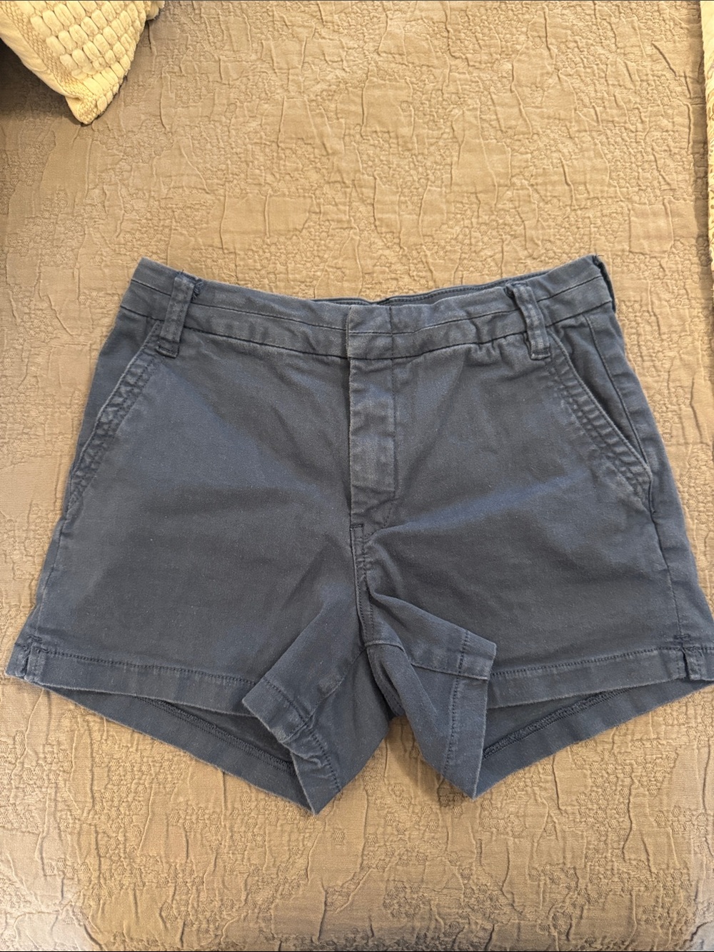 STS Blue Palmer High Rise Women's Navy Cotton Casual Shorts